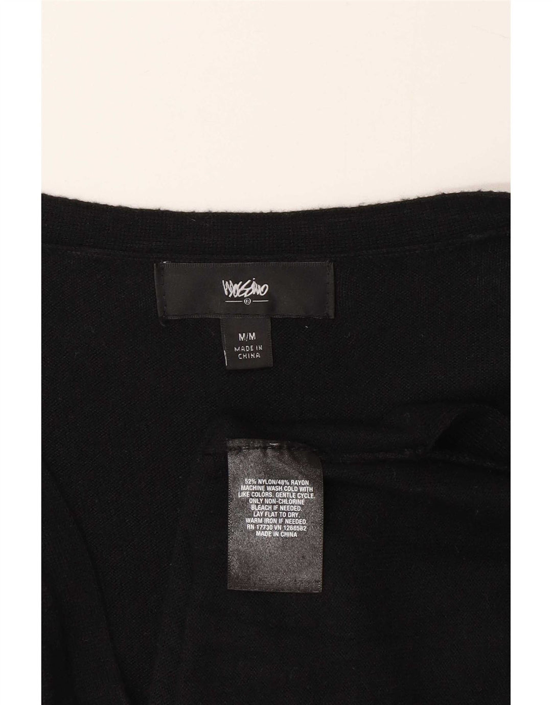 Mossimo Dame Cardigan Sweater UK 12 Medium Sort Nylon