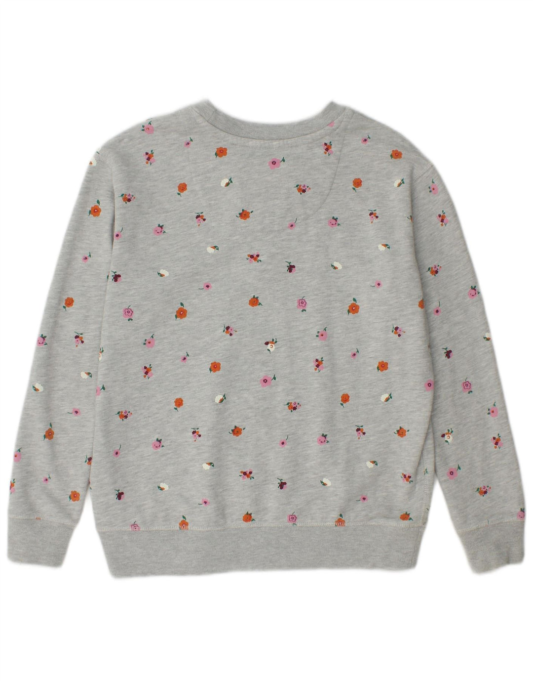 Jack Wills Dame Grafisk Sweatshirt Jumper UK 8 Small Grey Floral