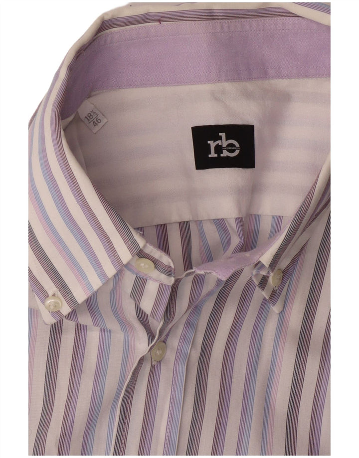 Roccobarocco herreskjorte str. 46 18 1/2 XL Flerfarvet stribet