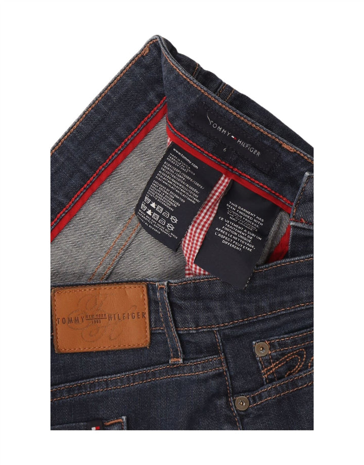 Tommy Hilfiger Dame Denim Nederdel US 6 Medium W30 Marineblå Bomuld