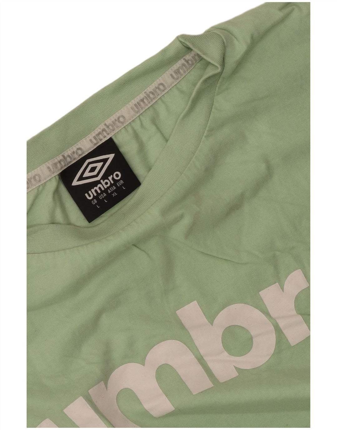 Umbro Womens Crop Graphic Vest Top UK 14 Large Green