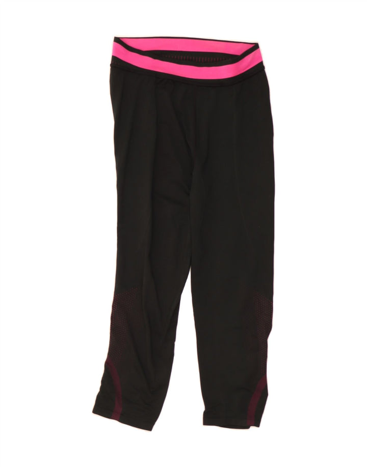 NIKE Womens Leggings UK 10/12 Medium  Black Colourblock Polyester Vintage Nike and Second-Hand Nike from Messina Hembry 