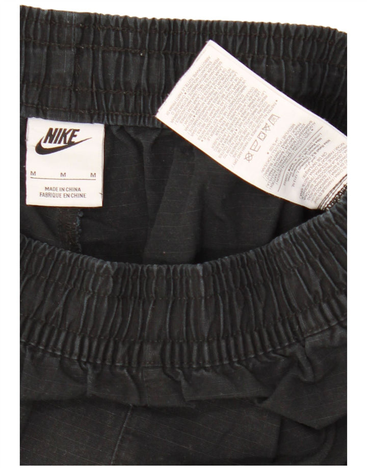 Nike Herre Cargo Shorts Medium W30 Sort Bomuld