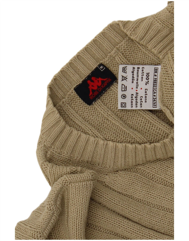 Kappa Herre Crew Neck Jumper Sweater Medium Beige Bomuld