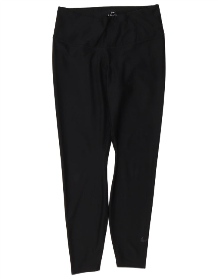 Nike Dame Dri Fit Leggings UK 18 XL Sort Polyester