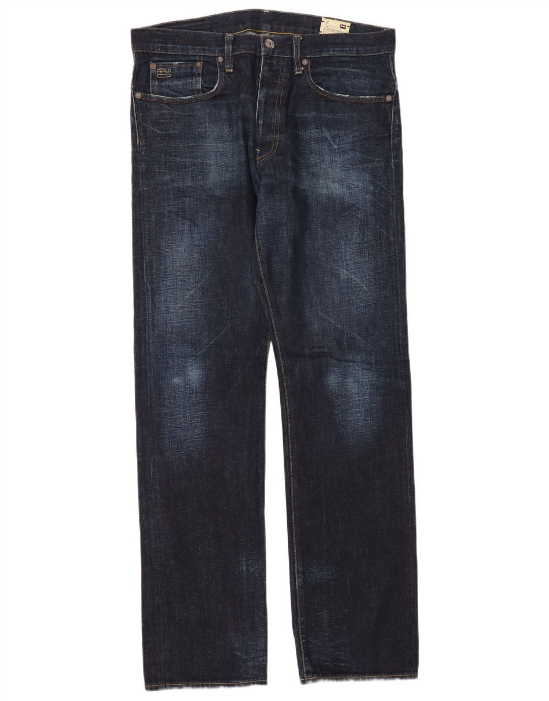 G-Star Herre 3301 Straight Jeans W34 L34 Marineblå