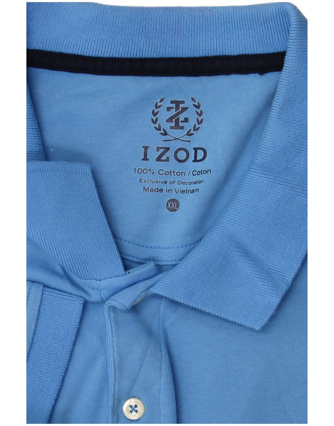 Izod herre poloshirt 2XL blå bomuld