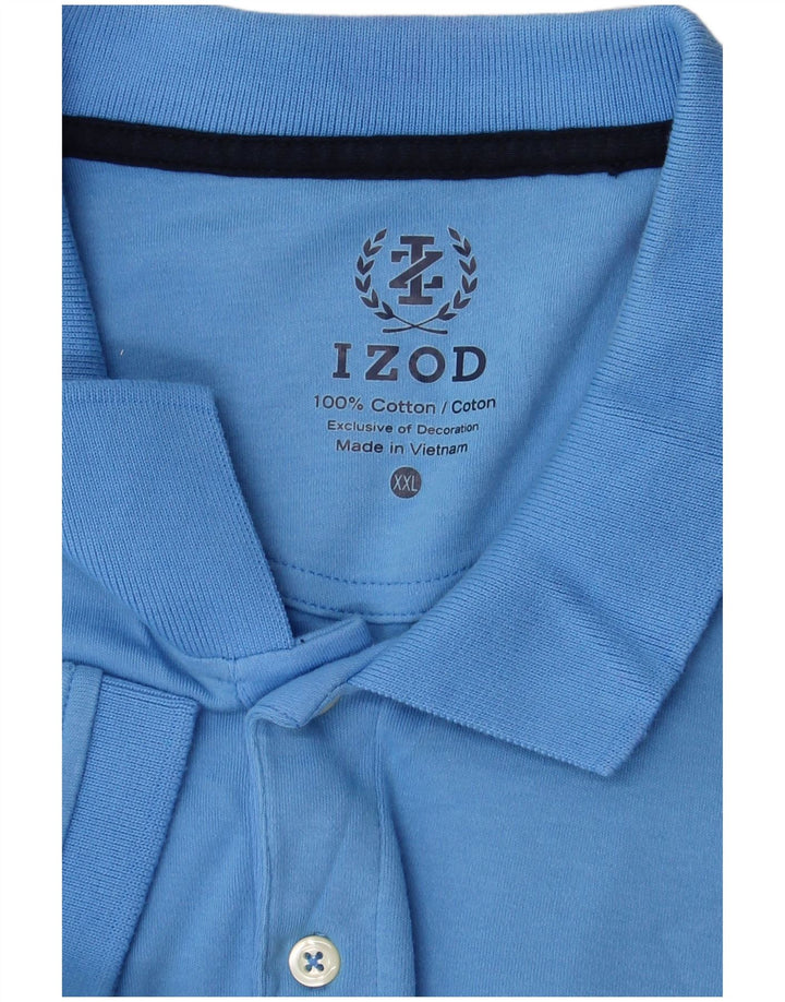 Izod herre poloshirt 2XL blå bomuld