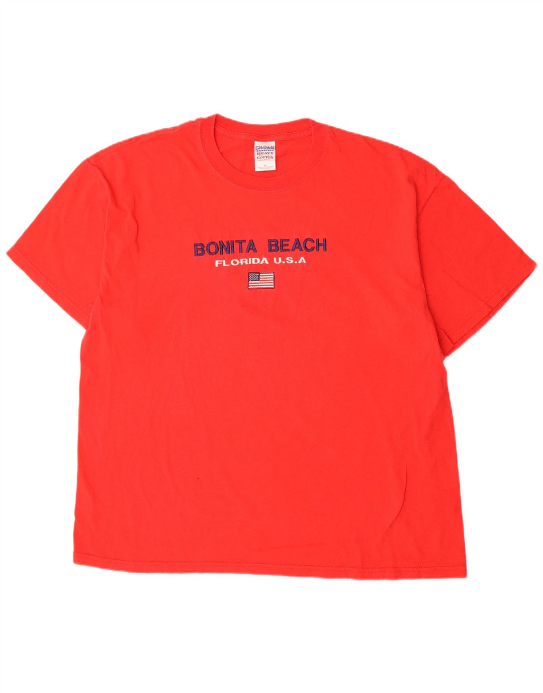 Vintage herre grafisk T-shirt top XL rød bomuld