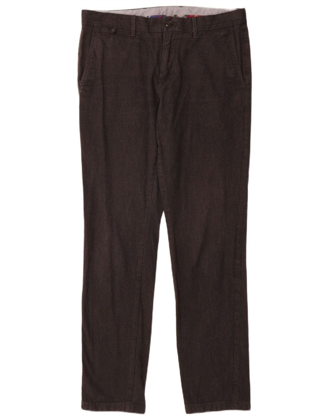 TOMMY HILFIGER Slim Chino-bukser til mænd W32 L32 Grå bomuld