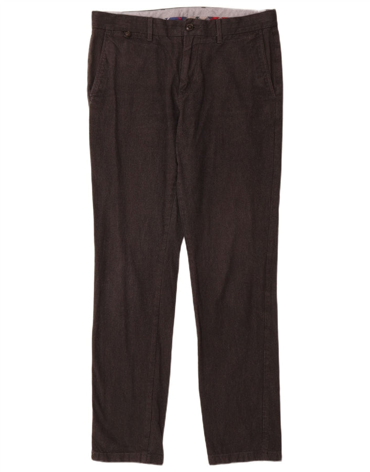 TOMMY HILFIGER Slim Chino-bukser til mænd W32 L32 Grå bomuld