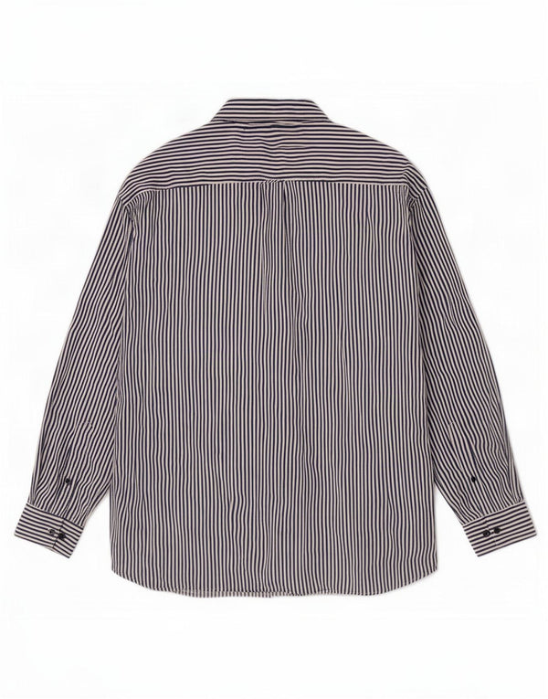 Calvin Klein Herre Relaxed Fit skjorte XL Marineblå Nålestribet bomuld