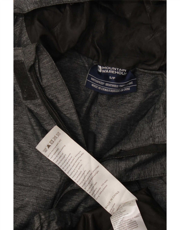 Mountain Warehouse Regnjakke med hætte til mænd UK 36 Small Grey Polyester