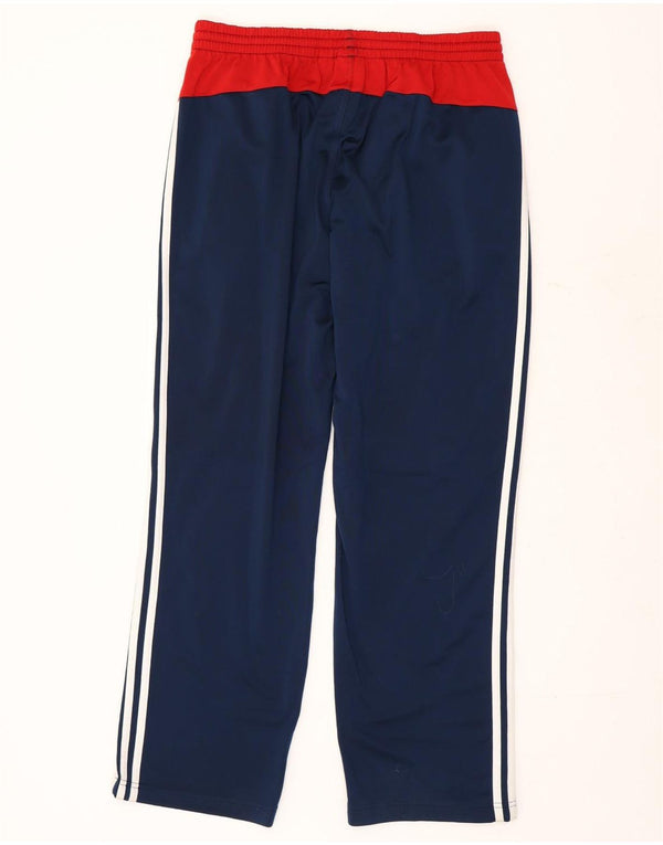 ADIDAS Træningsdragtsbukser til mænd UK 42/44 Large Navy Blue Colourblock