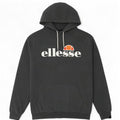 Ellesse Herre Grafisk Hoodie Jumper Medium Grå Bomuld