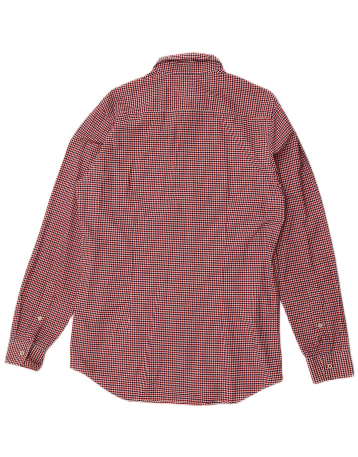 Tommy Hilfiger Herre Slim Fit skjorte Stor flerfarvet Gingham Bomuld