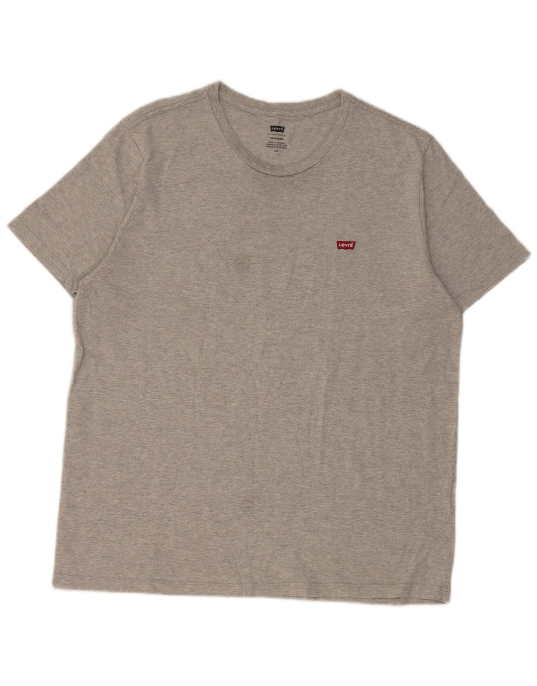 Levi's Herre T-Shirt Top Stor Grå Bomuld