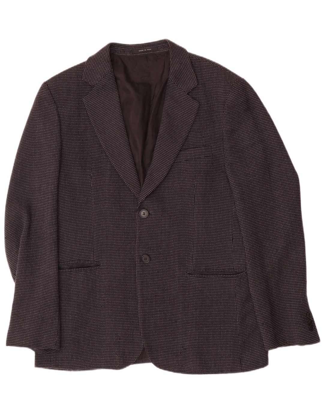 EMPORIO ARMANI Herre 2-knaps blazerjakke IT 54 XL Grå plettet uld