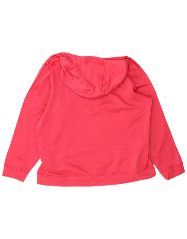 Under Armour Girls Leafs Hockey Loose Fit Hoodie Jumper 13-14 år XL Pink