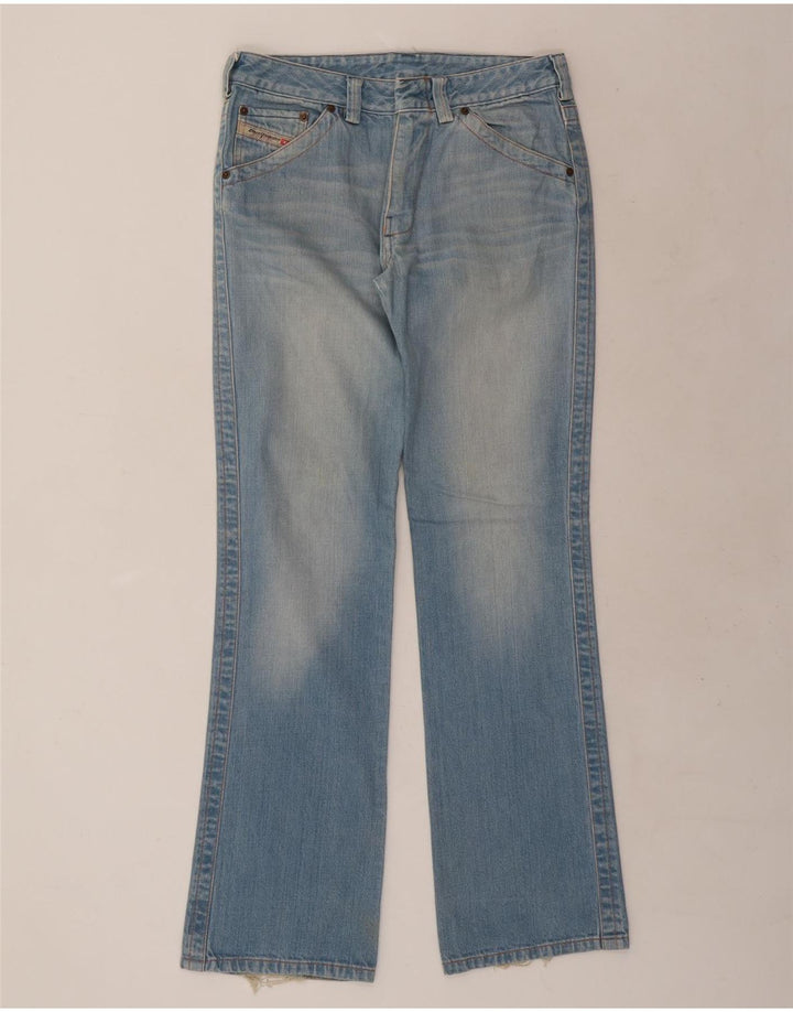 Diesel Dame Bootcut Jeans W32 L34 Blå Bomuld