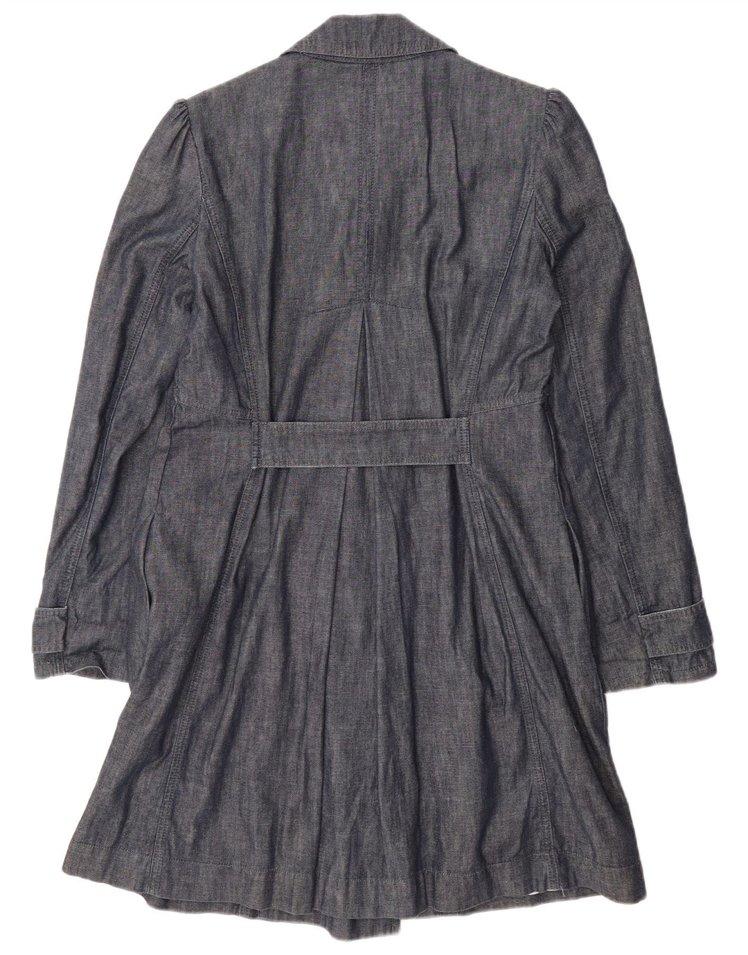 MAX & CO. Womens Denim Double Breasted Coat IT 42 Medium Blue Cotton