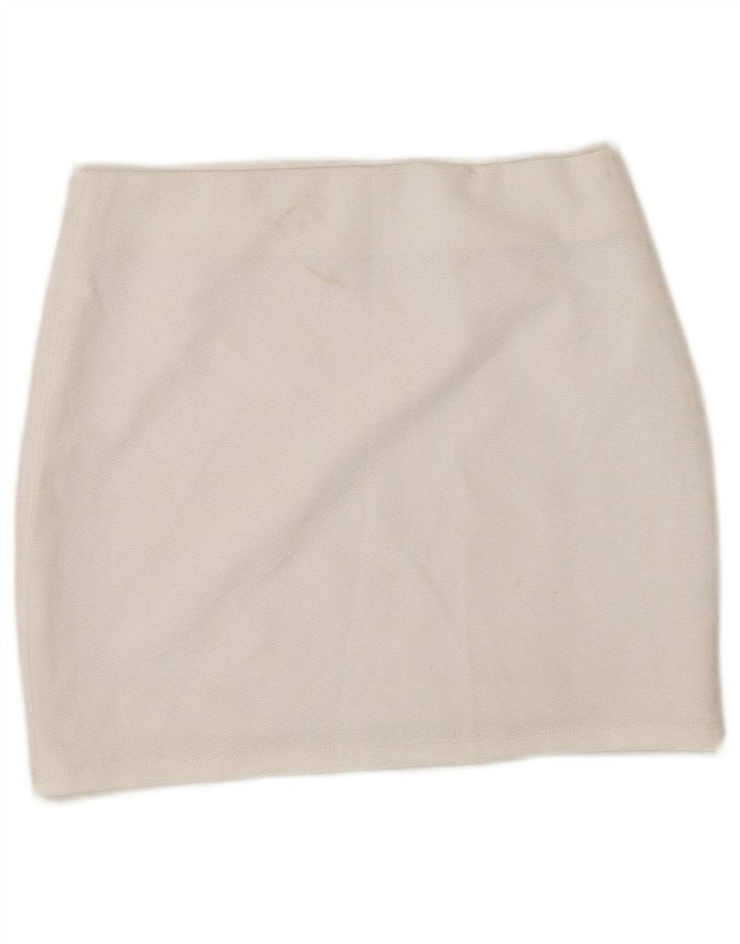 Zara Dame Mini Nederdel Small W26 Hvid Polyester