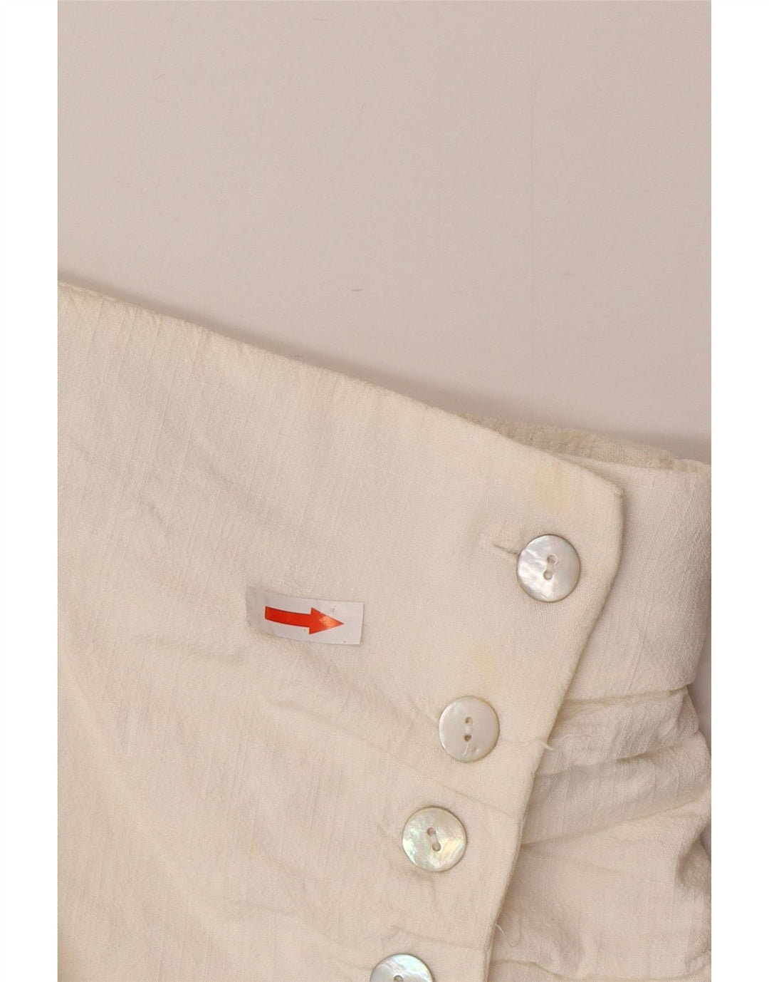 Zara Kvinders Mini Wrap Nederdel Small W26 White