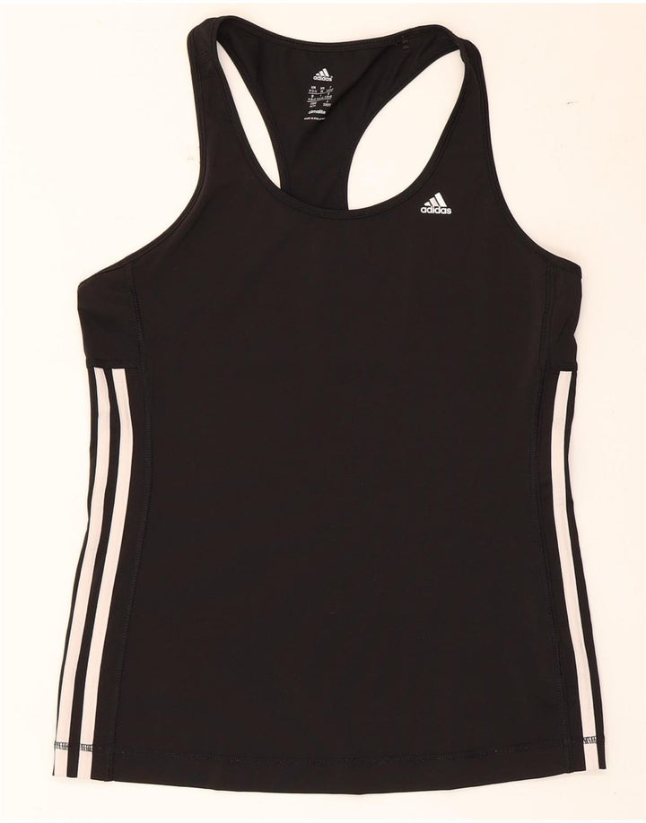 Adidas Dame Climalite Vest Top UK 12/14 Medium Sort Polyester