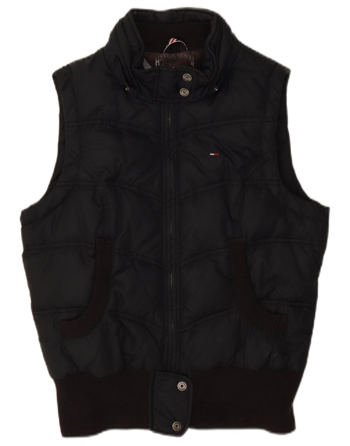 Tommy Hilfiger Dame Polstret Gilet UK 14 Large Black Polyester