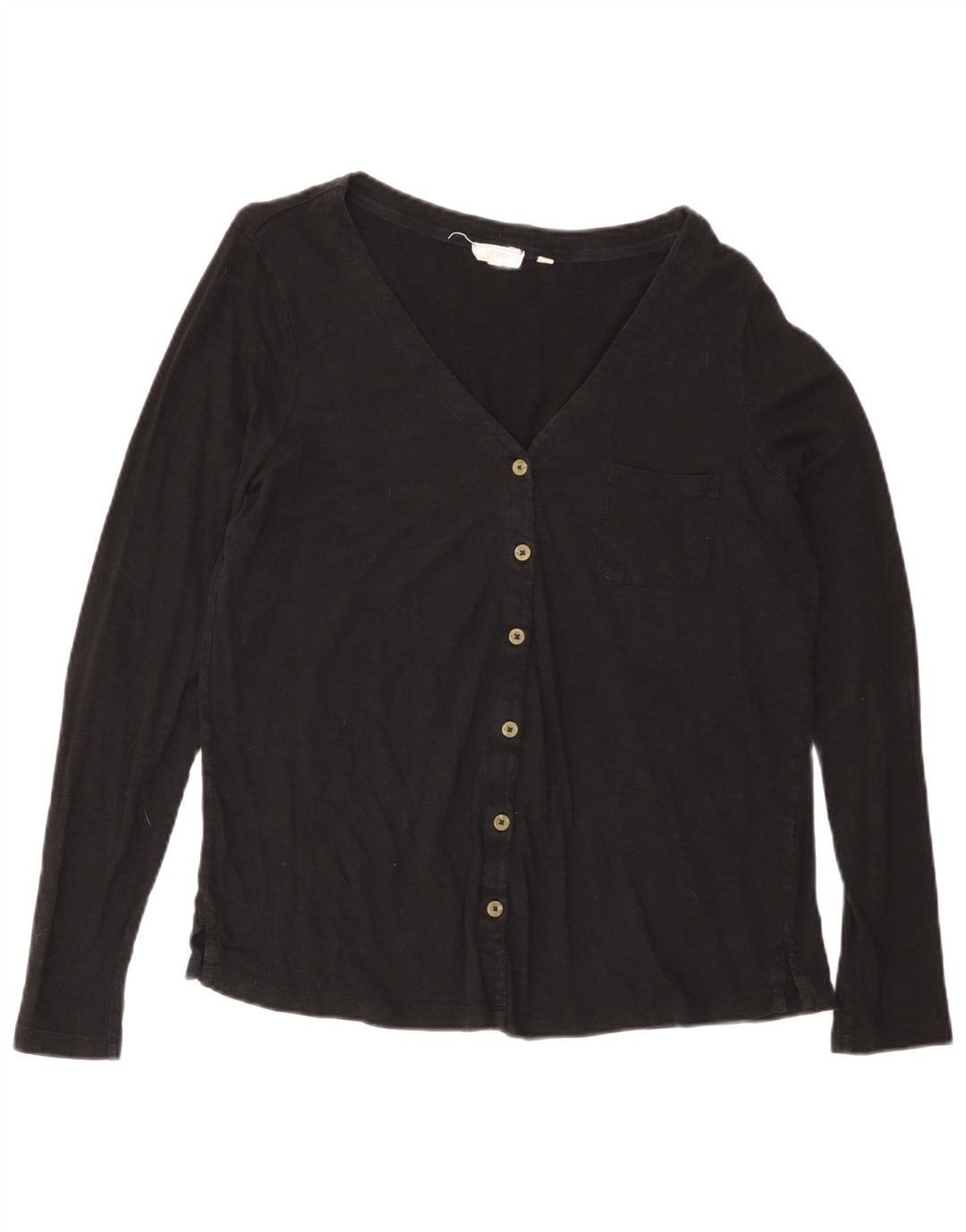 FAT FACE Dameskjortebluse UK 16 Large Black