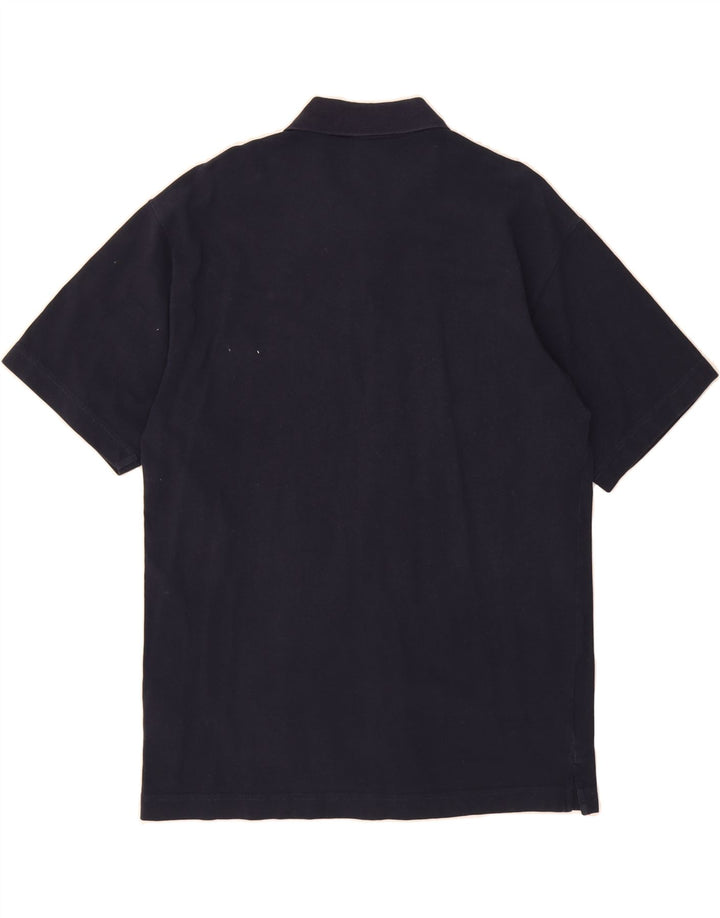 LOTTO Mens Short Sleeve Shirt Medium Navy Blue Cotton Vintage Lotto and Second-Hand Lotto from Messina Hembry 