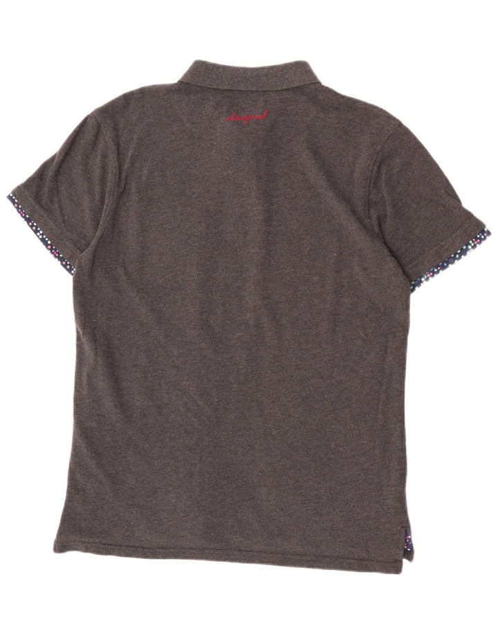 Desigual Slim Polo Shirt til mænd, stor grå