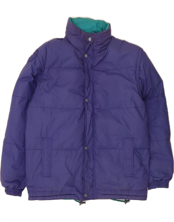 MC KEES Mens Reversible Padded Jacket UK 40 Large Blue Polyester Vintage Mc Kees and Second-Hand Mc Kees from Messina Hembry 