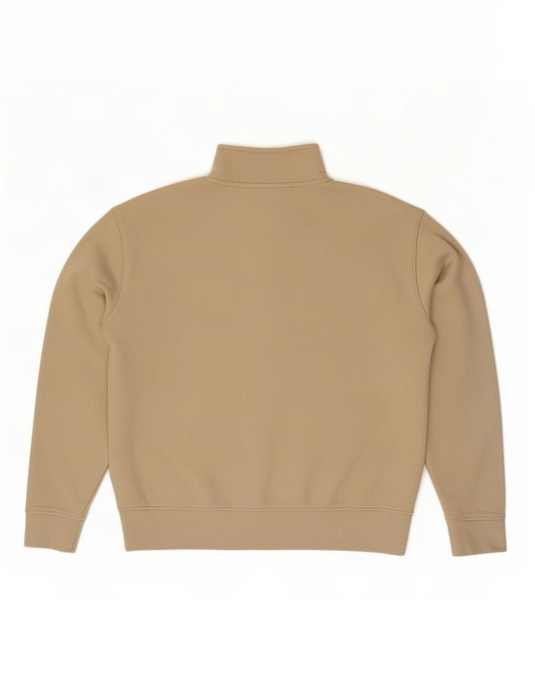 Zara Sweatshirt med lynlås til mænd, medium beige bomuld