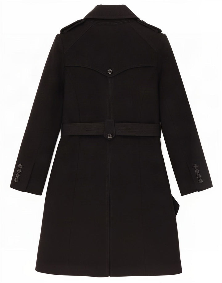 Karen Millen Dame Trench Coat UK 12 Medium Sort Uld