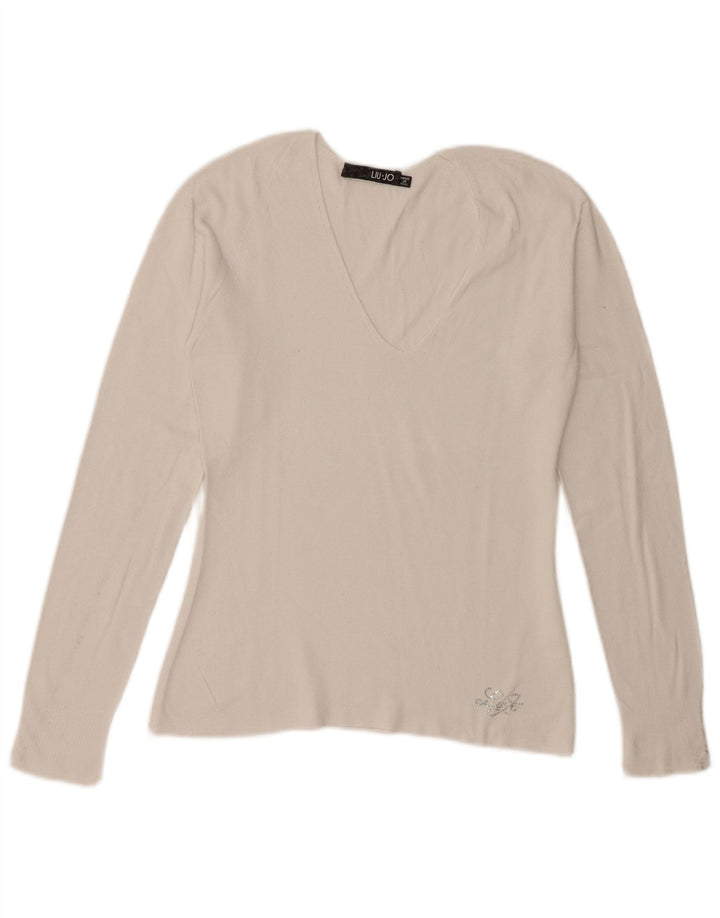 Liu Jo Dametop Langærmet IT 42 Medium White