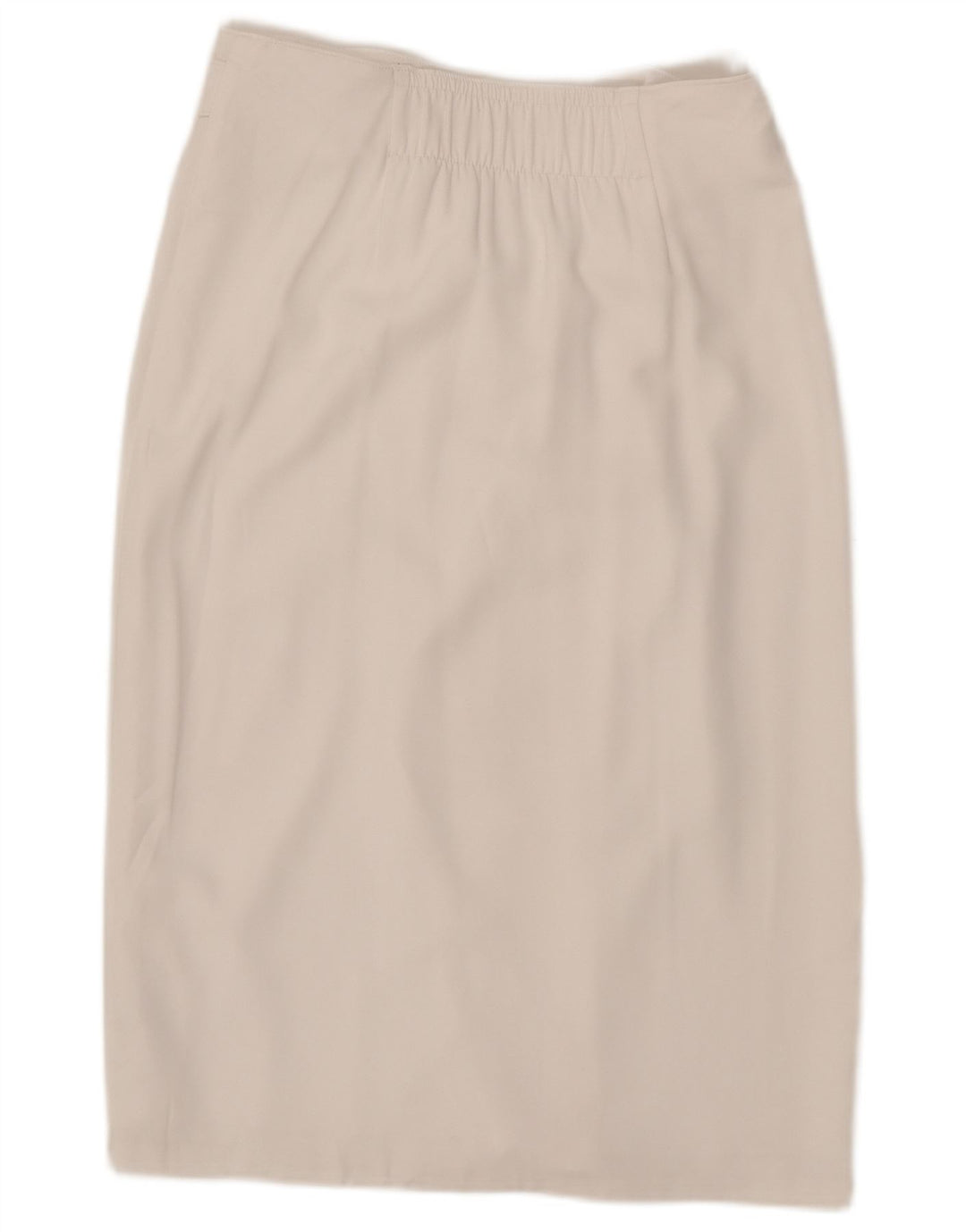 MARKS & SPENCER Lige nederdel til kvinder UK 12 Medium W30 Hvid polyester