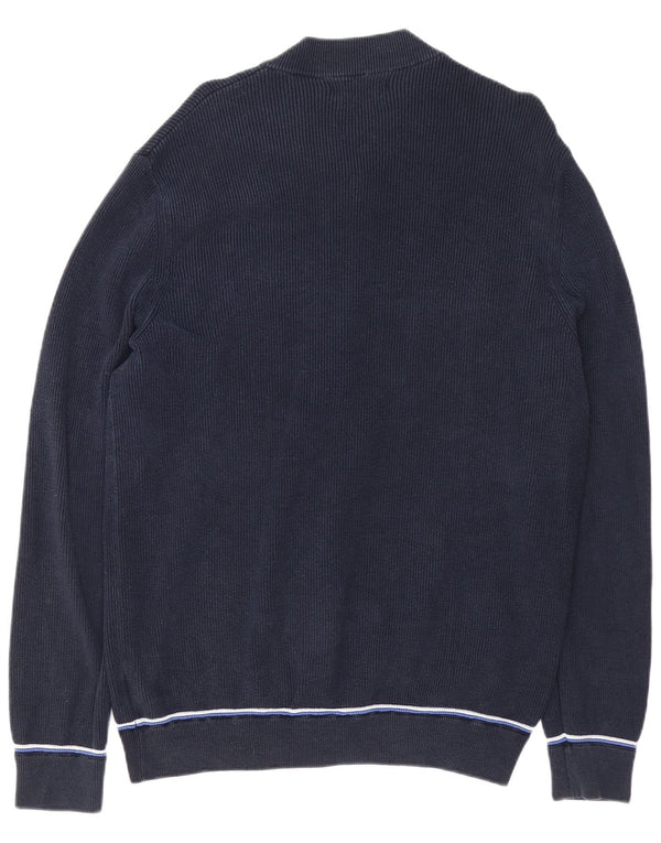 Blue Harbor Herre cardigan sweater XL Navy bomuld