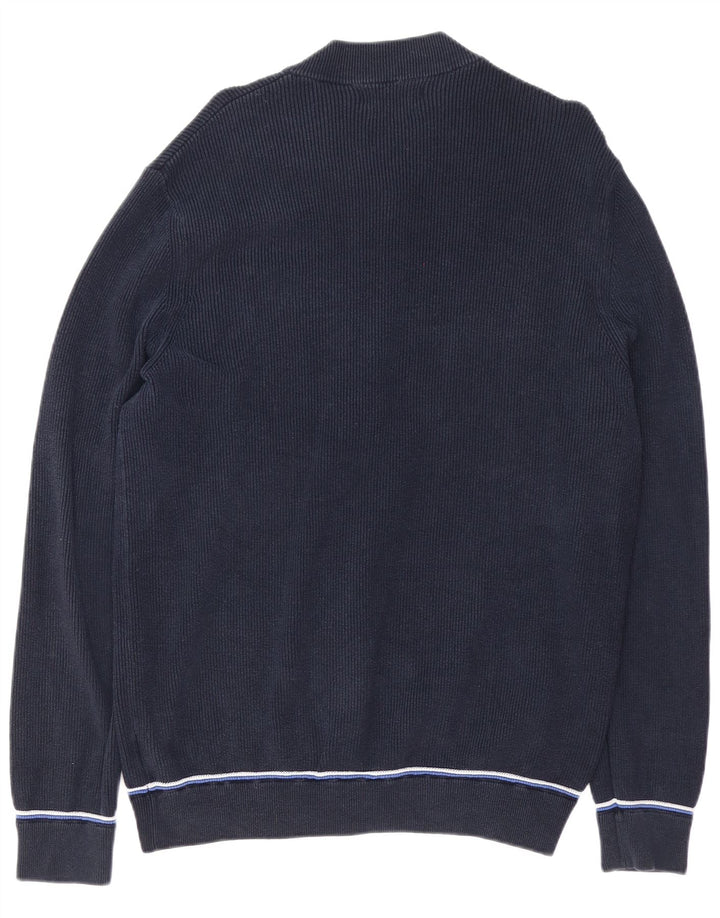 Blue Harbor Herre cardigan sweater XL Navy bomuld
