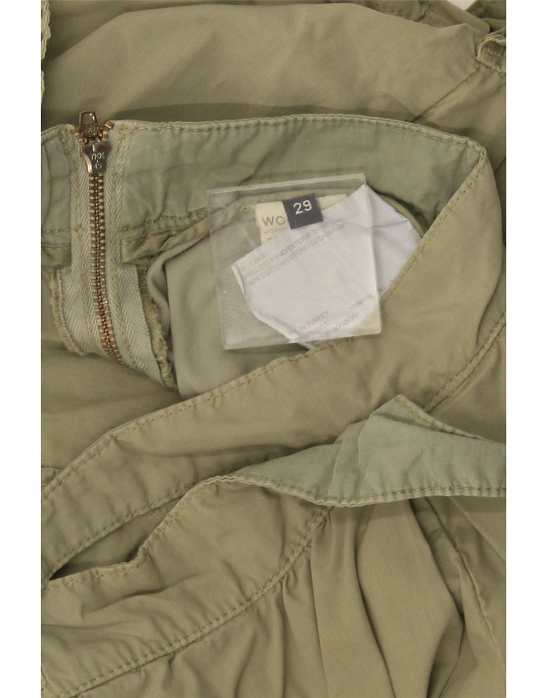 WOOLRICH Mini Cargo-nederdel til kvinder W29 Medium Khaki Bomuld