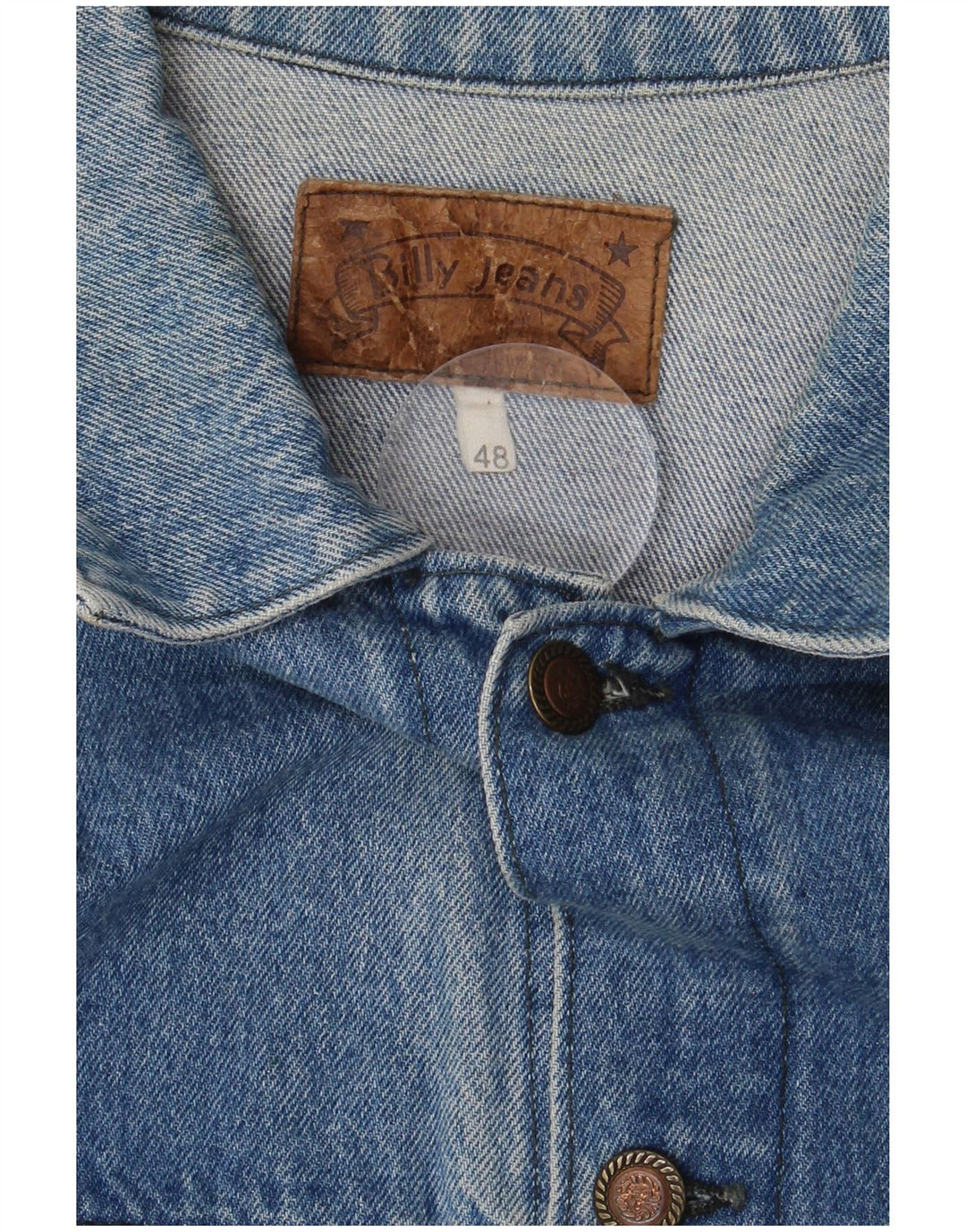 BILLY JEANS Denimjakke til mænd IT 48 Medium Blå Bomuld
