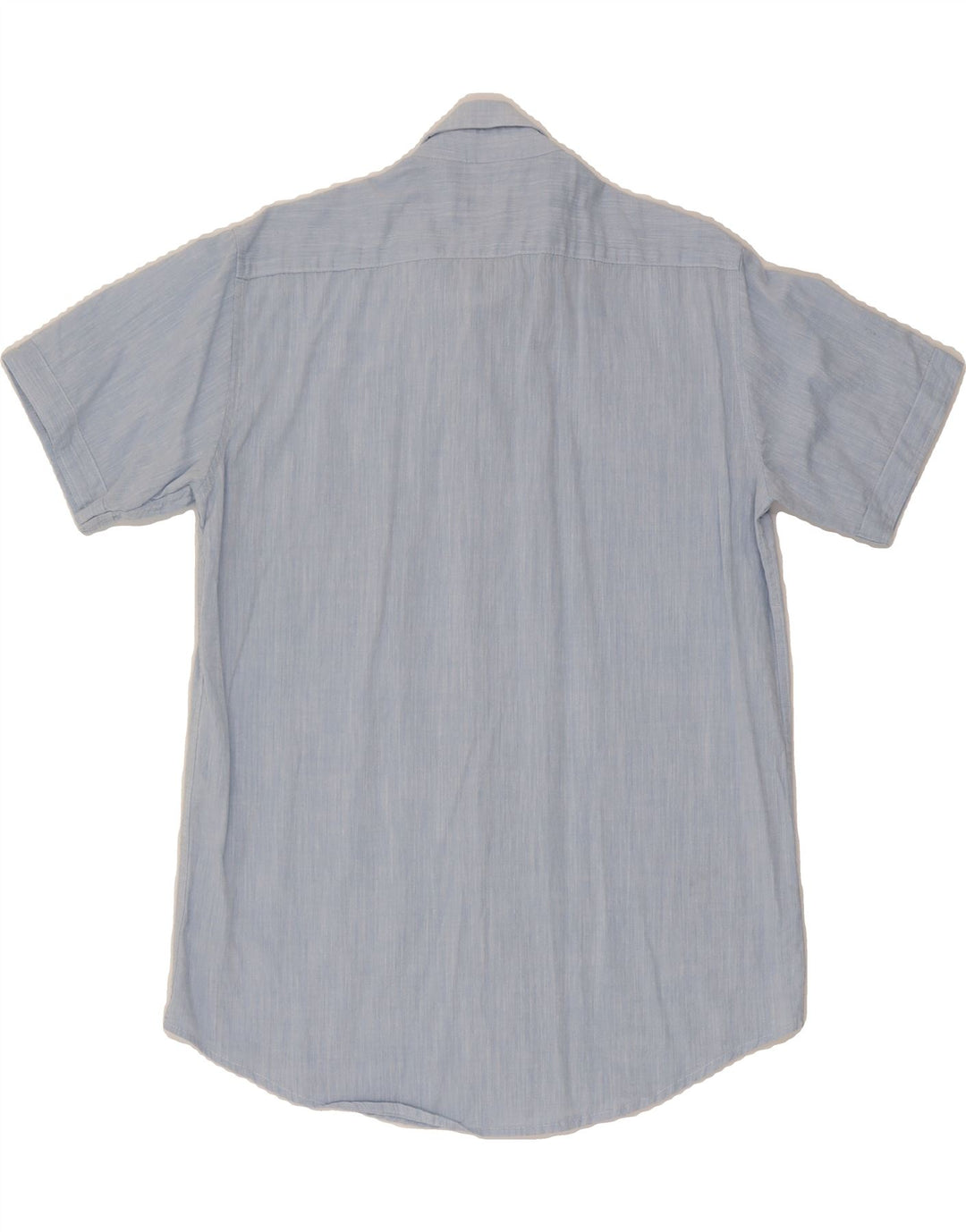 CARRERA Mens Regular Fit Short Sleeve Shirt Large Blue Cotton Vintage Carrera and Second-Hand Carrera from Messina Hembry 