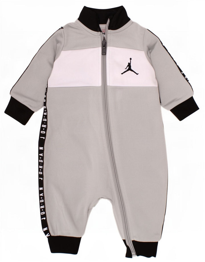 Jordan Baby Boys Grafisk Jumpsuit 3-6 Måneder Grå Colourblock Polyester