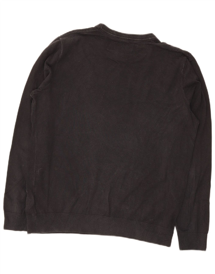 Calvin Klein Jeans Herre Sweatshirt Jumper Stor Sort Bomuld