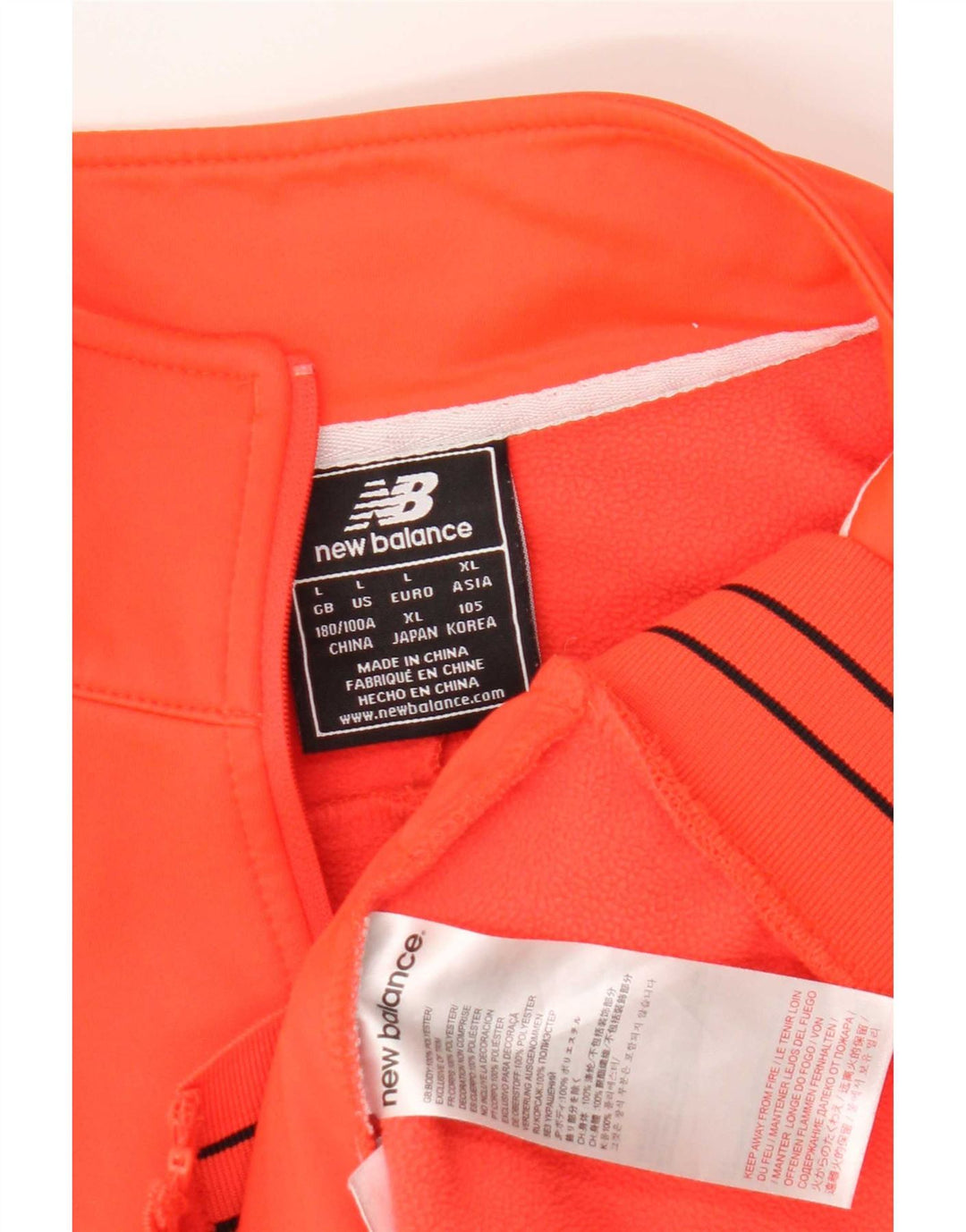 New Balance Herre Liverpool Grafisk træningsdragt Topjakke Stor Orange