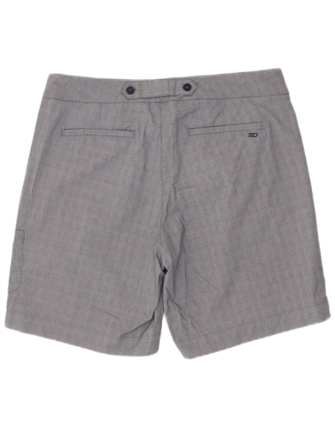 DOCKERS Dame Cargo Shorts US 16 2XL W38 blå ternet bomuld