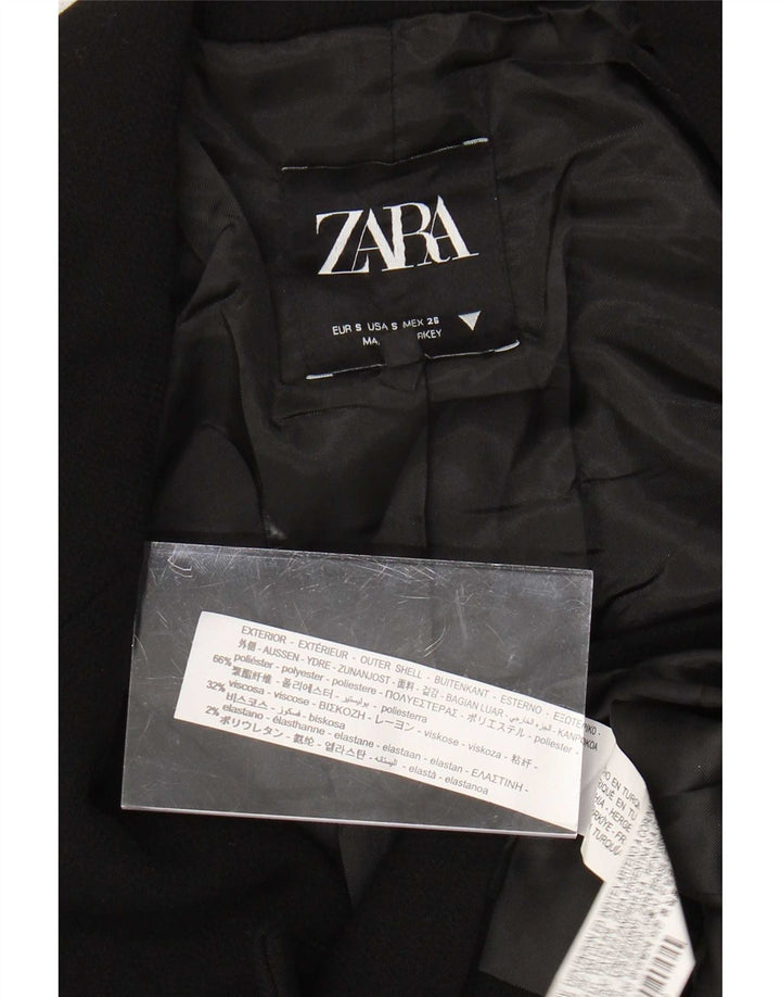 Zara Dame Dobbeltradet Bolero Jacket UK 10 Small Black Polyester