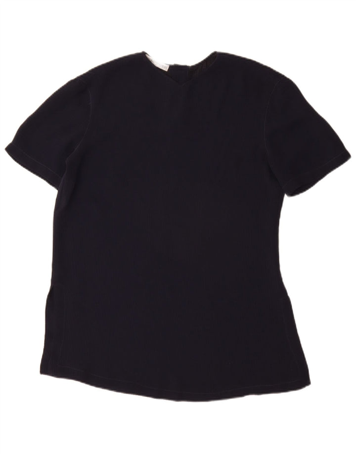 EMPORIO ARMANI Dame bluse Top UK 12 Medium Navy Blue