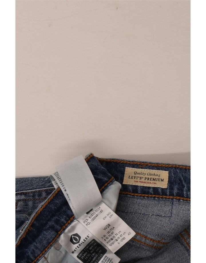 Levi's Womens 501 denimshorts W28 Medium Blue Bomuld