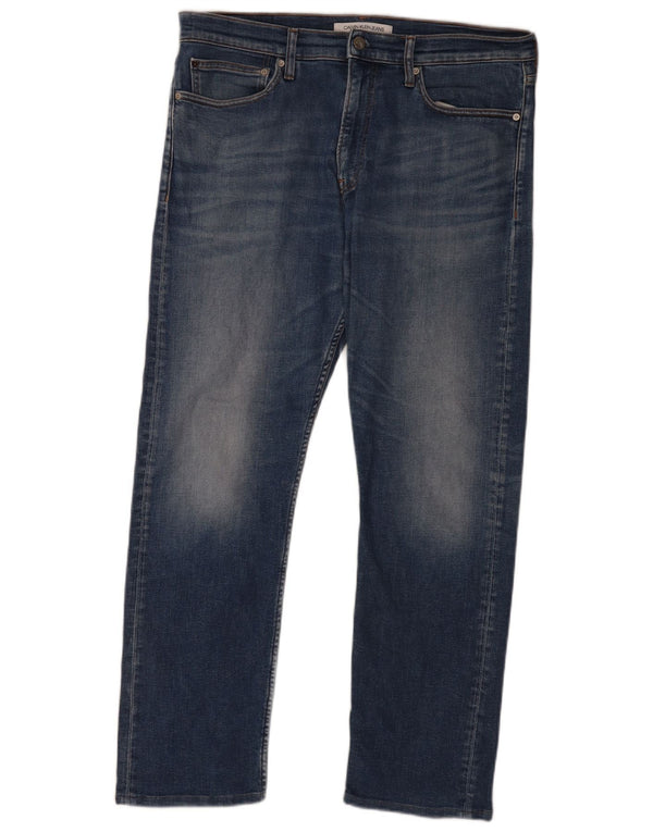 Calvin Klein Herre Slim Jeans W36 L32 Blå